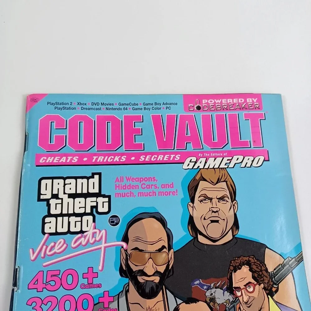 Code Vault Grand Theft Auto Vice City Magazine Jan/Feb 03 GTA *MINOR WEAR